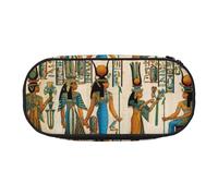 ADAhgu Trousse à crayons avec imprimé « Women in Ancient Egypt » - Pour l'école, les étudiants, les voyages, le bureau, la papeterie, le maquillage, Noir , Taille unique, Organiseur de sac