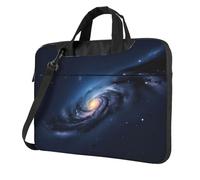 ADAhgu Universe Milky Way Galaxy Print Sac élégant et protecteur pour ordinateur portable léger et polyvalent pour le travail et les voyages, Noir , 15.6 inch