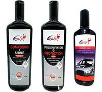 ADAILY CAR Kit De Polissage Polish pour Voiture- Abrasif-Medium-473 ML Chaque Polish-Cire De Finition 227 ML-Efface Rayures-Polish pour Phares-Gamme Professionnel