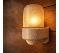 ADAKAT Applique murale en porcelaine pour sauna, dôme en verre, E27 IP54