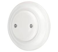 ADAKAT Cache-store rétro en porcelaine encastré, tout-en-un, série PR1, blanc