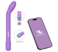 Adalet Gently - stimulateur vibrant point G et prostate - violet - connecté