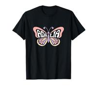 Adalia Butterfly - Word Art personnalisé avec nom Mignon T-Shirt