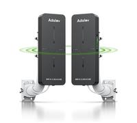 AdaLov CPE882 WiFi 6 Pont WiFi Extérieur, 2,4/5,8 GHz, Port Gigabit, 14 dBi Antenne, IP65 Wasserdicht, Punkt-zu-Punkt Netzwerkverlängerung für Kamera/Garage/Gerätehaus/Scheune, Plug & Play