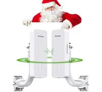 Adalov Pont sans Fil 3 km 5,8 G Point à Point extérieur CPE Pont WiFi Longue portée pour PtP/PtMP avec antenne à Gain élevé 14 DBi pour réseau et Extension de réseau