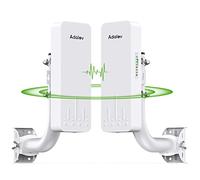 Adalov Pont sans fil, 3 km 5,8 G point à point extérieur CPE, ponts WiFi longue portée pour PtP/PtMP avec antenne à gain élevé 14 DBi pour partage de réseau, extension de réseau, extension de réseau