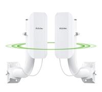 Adalov Pont WiFi 5,8 GHz Point à Point, Pont sans Fil Gigabit avec VLAN, WiFi CPE362 avec Port LAN 1000 Mbps, 48 V PoE pour Extension de Réseau PTP & PTMP jusqu'à 5 KM, Support de Montage