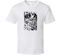 Adam and The Ants Antmusic Logo Shirt Black White Tshirt Men's White Manches Courtes(3X-Large)