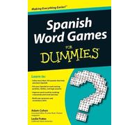 Adam Cohen Leslie Frates Spanish Word Games For Dummies (Poche)