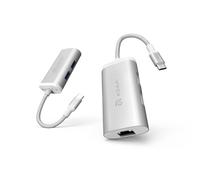 Adam Elements CASA Hub eC301- Hub multi-ports 3 en 1 USB 3.1 Type C (USB-C) - Argenté