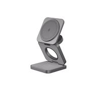 ADAM elements Qi2 Chargeur Magnétique Sans Fil / Chargeur Rapide - Mag 3 Pro Qi2 3 en 1 Pliable Station de Charge Rapide Voyage 15W pour iPhone Série 12/13/14/15/16, Apple Watch & AirPods Series