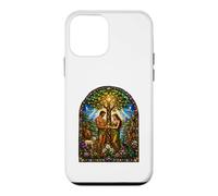 Adam et Eve Eden Création Médiévale Biblique Icône Art Foi Coque pour iPhone 12 Mini