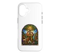 Adam et Eve Eden Création Médiévale Biblique Icône Art Foi Coque pour iPhone 16