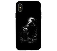 Adam et Eve Genèse Création Dieu Lumière Divine Coque pour iPhone X/XS