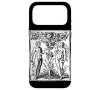 Adam et Eve près de l'arbre sacré dans Le rôle de Death Occult Goth Grungy Coque pour iPhone 17 Pro Max
