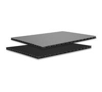 Adam Hall 0568BG SolidLite® plaque noir/gris 6,8 mm 2 500 x 1 250 mm