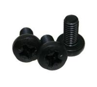 Adam Hall - 16 Vis à Tête Cruciforme M6 x 12 mm - Noir