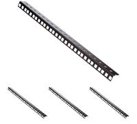 Adam Hall 19" Parts 61535 B 10 - Profilé Rack acier Noir Heavy Duty 10 U (Lot de 4)