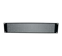 Adam Hall 19" Parts 87222 VR - Panneau aération 2 U pour rack 19", trous ronds, profil en U