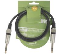 Adam Hall Cables 3 STAR BVV 0090 - Câble Audio Jack 6,3 mm TRS stéréo vers Jack 6,3 mm TRS stéréo 0,9 m