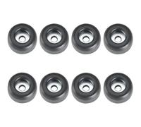 Adam Hall - Pied caoutchouc 4900 M8 - 25 x 11 mm - Lot de 8 noir en sachet