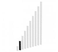 Adam Hall - 61535B4 - Profilé rack en acier 2 mm, 4U