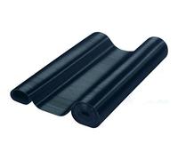 Adam Hall Accessories 85970 - Tapis de Protection Câble Caoutchouc cannelé noir 0,7 m x 10 m