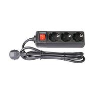 Adam Hall Accessories 8747 S3 - Multiprise Secteur 3 Prises avec Interrupteur