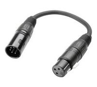 Adam Hall Adaptateur DMX XLR 5-poles M Vers XLR 3-poles F 0.2 M câbles DMX