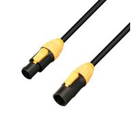 Adam Hall Câble Power Link 3m IP65 - Câble secteur Power Link - 3 m - Connecteurs étanches - IP65