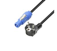 Adam Hall Cables 3 Star Câble d'alimentation - Compatible powerCON vers Schuko coudé, 3 m