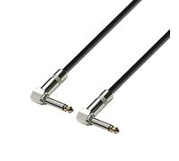 Adam Hall Cables 3 STAR IRR 0060 - Câble Instrument Jack 6,35 mm mono coudé vers Jack 6,35 mm mono coudé 0,6 m