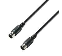 Adam Hall Cables 3 STAR MIDI 0075 BLK - Câble MIDI 0,75 m noir