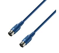Adam Hall Cables 3 Star Midi 0075 Blu Rouge, 0,75 M-Male-Din 5-P 250106-0002