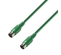 Adam Hall Cables 3 STAR MIDI 0150 GRN Vert, Câble 1,5 M-Mâle-DIN 5-P 250106-0008