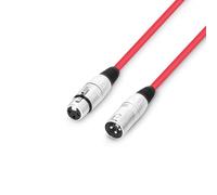 Adam Hall Cables 3 STAR MMF 0050 RED Câble micro XLR femelle vers XLR mâle 0,5 m Rouge