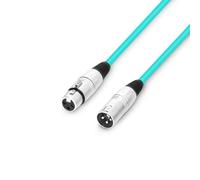 Adam Hall cables 3 STAR MMF 0100 GRN Câble micro XLR femelle vers XLR mâle Vert 1 m