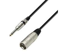 Adam Hall Cables 3 STAR MMP 0100 - Câble Micro XLR mâle vers Jack 6,35 mm mono 1 m