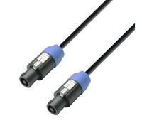 Adam Hall Câble pour haut-parleur 3 STAR S215 SS 0200 2 x 1,5 mm² 4 pôles connecteurs standard 2 m