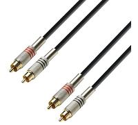 Adam Hall Câble audio 3 STAR TCC 0300 – 2 x RCA mâle vers 2 x RCA mâle – 3 m