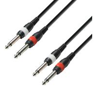 Adam Hall Câble de raccordement K3TPP0300 2x Jack mâle 6,3 mm mono – 3 m noir
