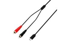 Adam Hall Cables 3 STAR Y CC USB-C 0300 - Câble USB-C en Y, 2 x RCA/cinch mâle x USB-C, 3m
