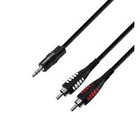 Adam Hall Câble audio 3 STAR YWCC 0100 – Mini-jack 3,5 mm stéréo vers 2 RCA mâles – 1 m