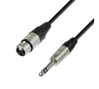 Adam Hall Cables 4 STAR BFV 0300 - Câble Micro REAN XLR femelle vers Jack 6,35 mm TRS stéréo 3 m