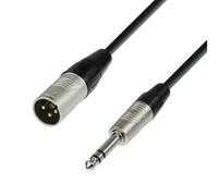 Adam Hall Cables 4 STAR BMV 0030 - Câble Micro REAN XLR mâle vers Jack 6,35 mm TRS stéréo 0,3 m