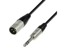 Adam Hall Câble micro 4 STAR BMV 0300 – XLR mâle vers Jack 6,35 mm TRS stéréo – 3 m