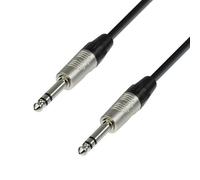 Adam Hall Cables 4 STAR BVV 0150 - Câble de Patch REAN Jack 6,35 mm TRS stéréo vers Jack 6,35 mm TRS stéréo 1,5 m