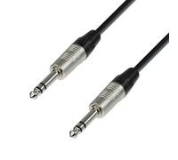 Adam Hall Cables 4 STAR BVV 0300 - Câble de Patch REAN Jack 6,35 mm TRS stéréo vers Jack 6,35 mm TRS stéréo 3 m
