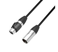 Adam Hall Cables 4 STAR DMF 0050 IP65 Câble DMX & AES/EBU 3 broches XLR (m) vers XLR (F), IP65 0,5 m