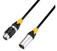 Adam Hall Cables 4 STAR DMF 1000 IP65 - Câble DMX AES/EBU XLR mâle 3 points vers XLR femelle IP65 10 m
